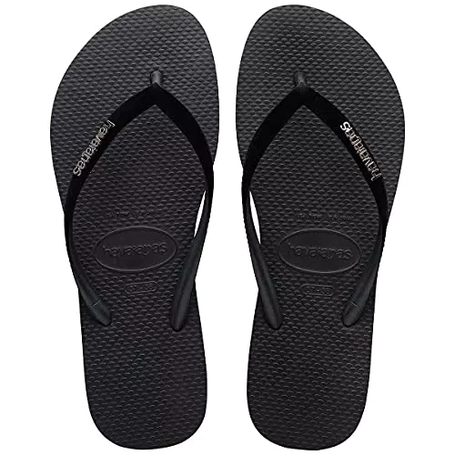Havaianas Infradito in velluto da Donna, Colore: nero