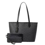 JANZORE Borse a Mano Donna Tote Bag Borsa Tracolla Borsetta Bauletto Borsa Spalla Multitasche Large Capacity Con Portafoglio 2 Pezzi Set