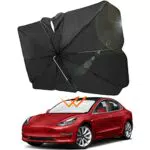 JOYTUTUS Parasole per Auto, Parasole per Parabrezza Anteriore Compatibile con Tesla Model 3 Model Y