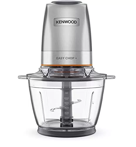 Kenwood EasyChop+ CHP62.400SI, Tritatutto con Sistema di Lame Quad Blade in Acciaio Inox