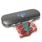 KitchenBoss Macchina Sottovuoto per Alimenti Sottovuoto Macchina Sigillatrice Vacuum Sealer Professionale Automatica Portatile Kit di Avviamento 5 Sacchetti +1 Tubo Accessorio