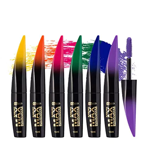 Mascara Volumizzante Allungante in 6 Colori, Mascara Colorato Volume