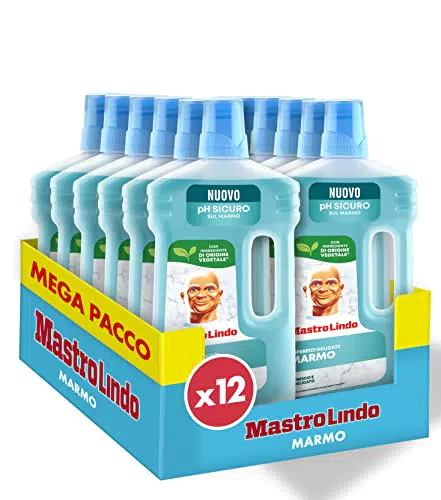 Mastro Lindo Detersivo Pavimenti Marmo, Liquido Superfici Delicate