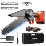 Mini Motosega a Batteria Portatile, APROTII 6 Pollici Sega a Batteria per Potatura con Caricatore