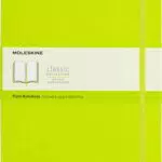 Moleskine - Classic Notebook, Formato XL 19 x 25 cm, Colore Verde Limone