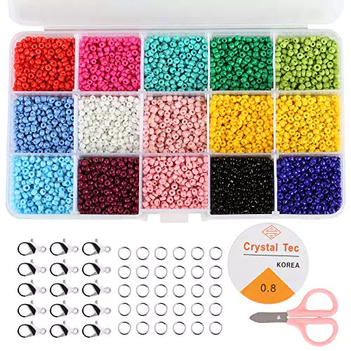Naler Perline Colorate per Braccialetti