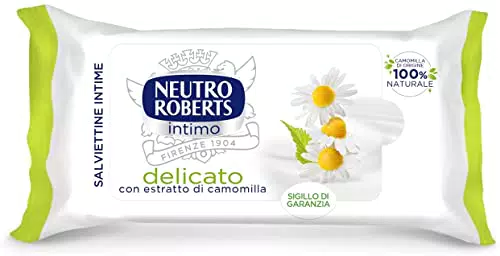 Neutro Roberts, Salviette per Igiene Intimo, Salviettine per l'Igiene Intima con Camomilla