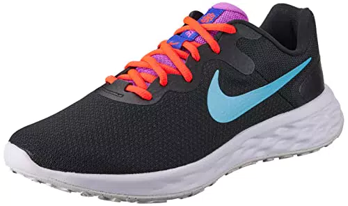 Nike Revolution 6 Next Nature, Sneaker Donna, Black/Baltic Blue-Bright Crimson