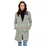 Only Onlcarrie Mel Coat Otw Giubbotto, Lichen/Detail:Melange