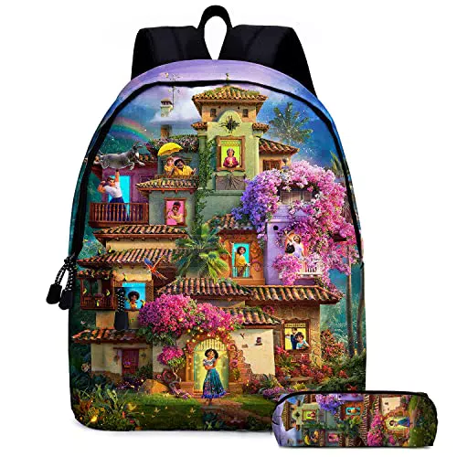 Padieoe Encanto 3D stampato zaino scuola, Encanto Tema Zaino Bambini