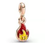 mini charm pendente fiamma che brucia Pandora ME, 789690C01