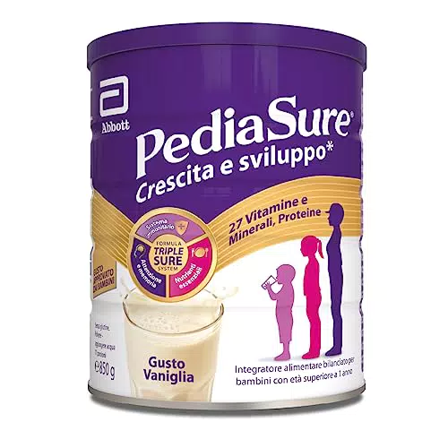 PEDIASURE Crescita e Sviluppo: Integratore alimentare per bambini - multivitaminico con 27 vitamine e minerali e proteine