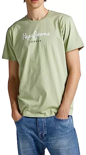 Pepe Jeans Eggo N, T-Shirt Uomo, Verde, L