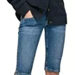 Pepe Jeans Venus Crop, Pantaloncini bermuda Donna, Blu