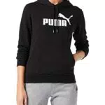 PUMA Essentials, Felpa Donna, Nero, S