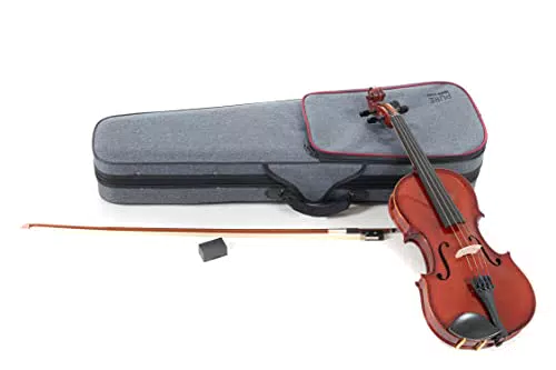 PURE GEWA Violino Set EW in Ebano 1/2 Pronto per Giocare con Mentoniera