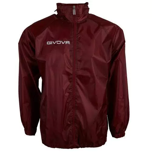 Giacca antivento con cappuccio, bordeaux, XS