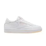 Reebok Club C 85, Sneaker Donna, Bianco Footwear White Footwear White Aura Orange