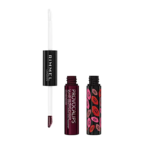 Rimmel London Rossetto Liquido Provocalips, Formula Lunga Durata 2in1 per Labbra a Prova di Bacio