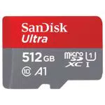 SanDisk Ultra 512 GB microSDXC Memory Card + SD Adapter with A1 App Performance Up to 100 MB/s