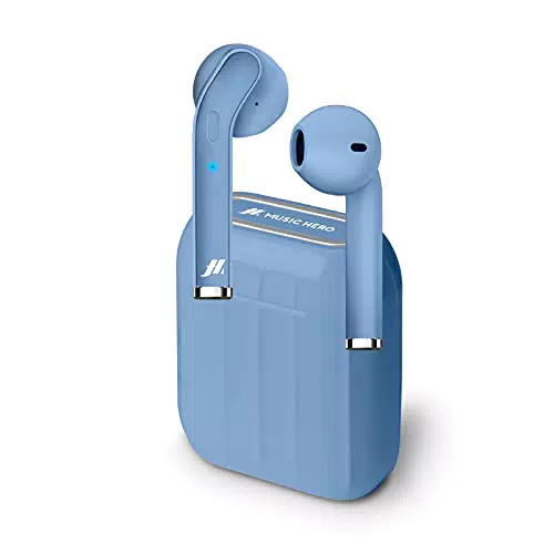 SBS Auricolari Twin Style True Wireless, azzurro