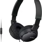 Sony MDR-ZX110AP - Cuffie on-ear con microfono, Nero