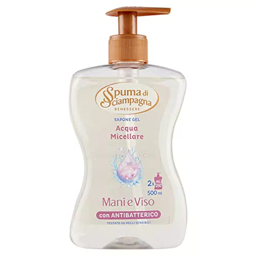 Spuma Di Sciampagna Sapone Liquido Gel Mani E Viso Acqua Micellare - 500 Ml