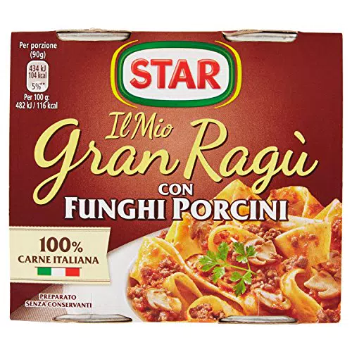 STAR Il Mio GranRagù con Funghi porcini, 2 x 180g, ragù tradizionale