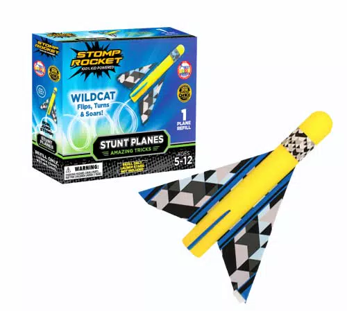 Stomp Rocket L`Originale Stunt Planes - aerei in schiuma - Regali di stelo per razzi all'aperto per ragazzi e ragazze - Dai 5 anni in su - Ottimo per il gioco all'aperto