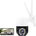 Telecamera di sorveglianza PTZ WiFi da 5 MP, Rilevamento intelligente di rilevamento del movimento dell'area umanoidi