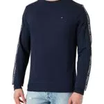 Tommy Hilfiger Felpa Uomo senza Cappuccio, Blu, XL