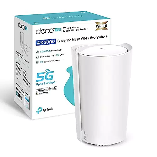 TP-Link Deco X50-5G Router 5G Mesh WiFi 6, AX3000Mbps Dual Band