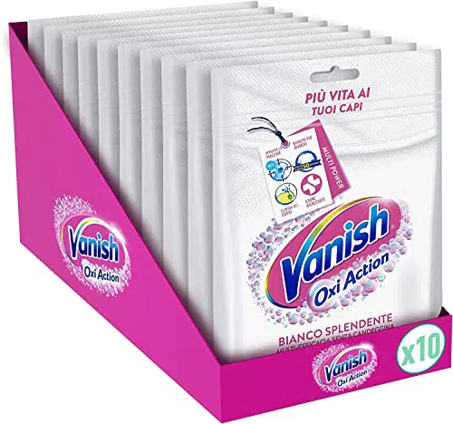 Vanish Polvere Bianco Splendente, Smacchiatore per Capi Bianchi in polvere