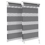 VOUNOT Set di 2 Tenda a Rullo Doppia Strato Oscurante Giorno e Notte
