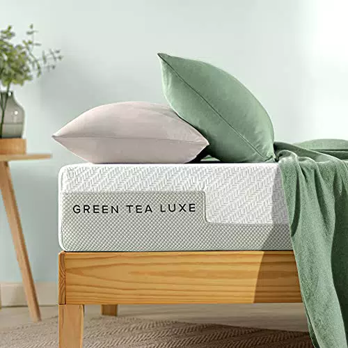 Zinus Green Tea Luxe Materassi, Foam, Bianco, 135 x 190 cm