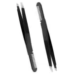 2PCS Pinzetta Sopracciglia Professionale, Pinzette di precisione per uomo e donna
