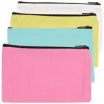4 Pezzi Portamonete Piccolo in Tela Mini Portamonete Portafoglio Tascabile Mini Portamonete per Donna Carta d'Identità Chiavi