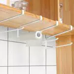 Portarotolo da Cucina, bianco, 4 pezzi