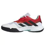 adidas CourtJam Control M, Sneaker Uomo, Ftwr White/Core Black/Better Scarlet