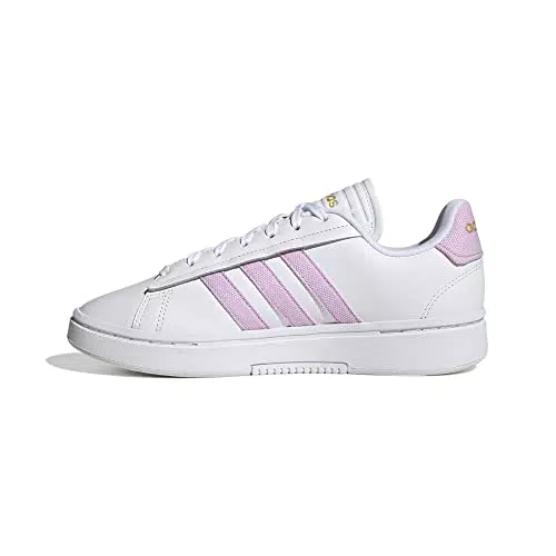adidas Grand Court Alpha, Sneaker Donna, Ftwr White/Bliss Lilac/Gold Met