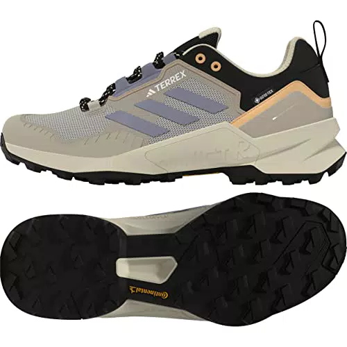 adidas Terrex Swift R3 GTX W, Sneaker Donna, Sand Strata/Silver Violet/Acid Orange