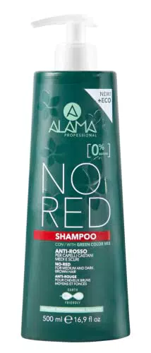 Alama Professional No-Red Shampoo Antirosso e Antiriflesso per Capelli Castani