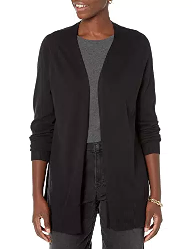Amazon Essentials Cardigan Aperto sul Davanti Leggero Donna