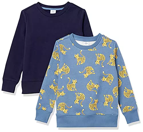 Amazon Essentials Felpe a Girocollo in Pile Bambine e Ragazze