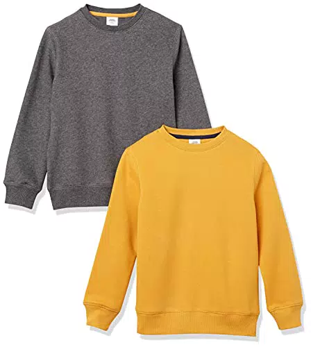 Amazon Essentials Felpe a Girocollo in Pile Bambini e Ragazzi