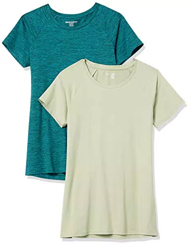 Amazon Essentials Maglietta Elasticizzata con Maniche Ad Aletta Donna