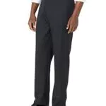 Amazon Essentials Pantaloni da Abito Senza Pinces con Vita Espandibile in Vita e Vestibilità Classica Uomo