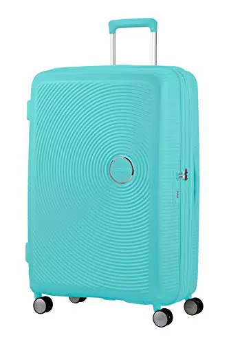 American Tourister Tsa Exp, Spinner L 77 espandibile, turchese