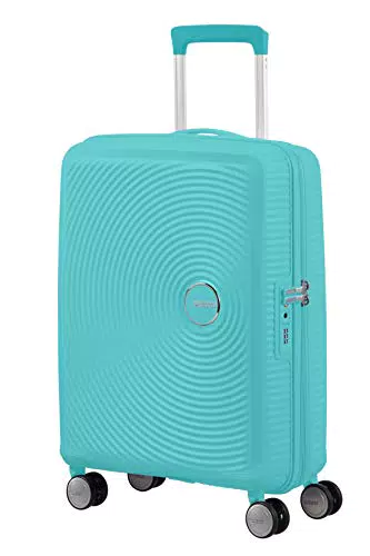 American Tourister Tsa Exp, Spinner S 55 espandibile, turchese