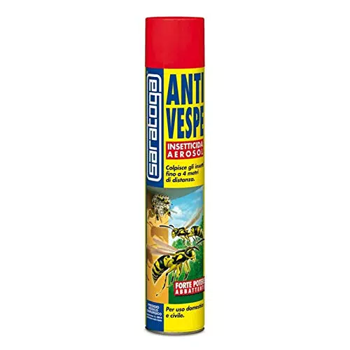 ANTI VESPE SARATOGA 750 ML FORTE GITTATA FINO A 4 METRI VESPE E CALABRONI